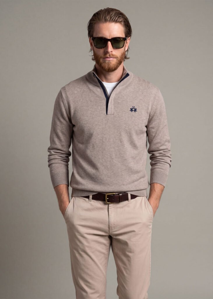 SWEATER MEDIO CIERRE HOMBRE LARRY